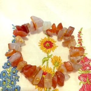 Carnelian Bracelet, Stone of Hope & Happiness.